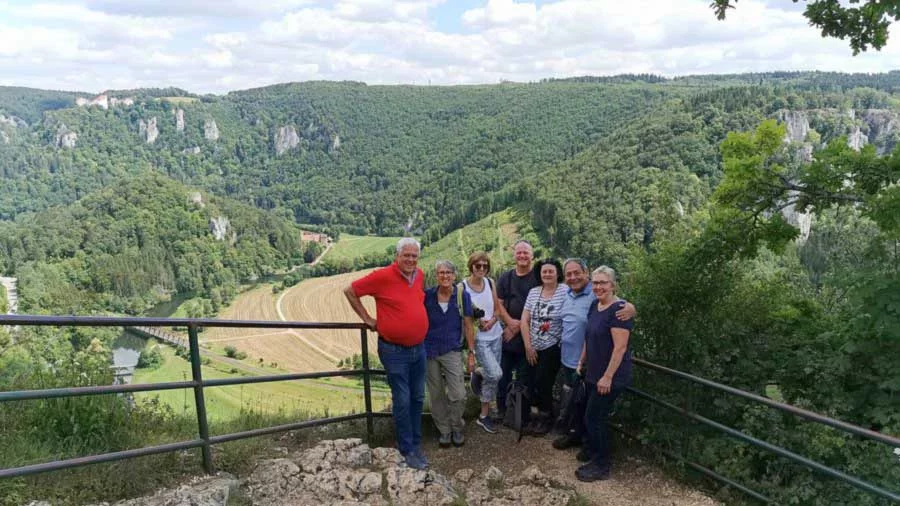 Die Badminton-Gruppe im Donautal 18.-19. Juli 2020